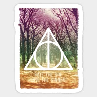 Mystic triangle tree alley Sticker